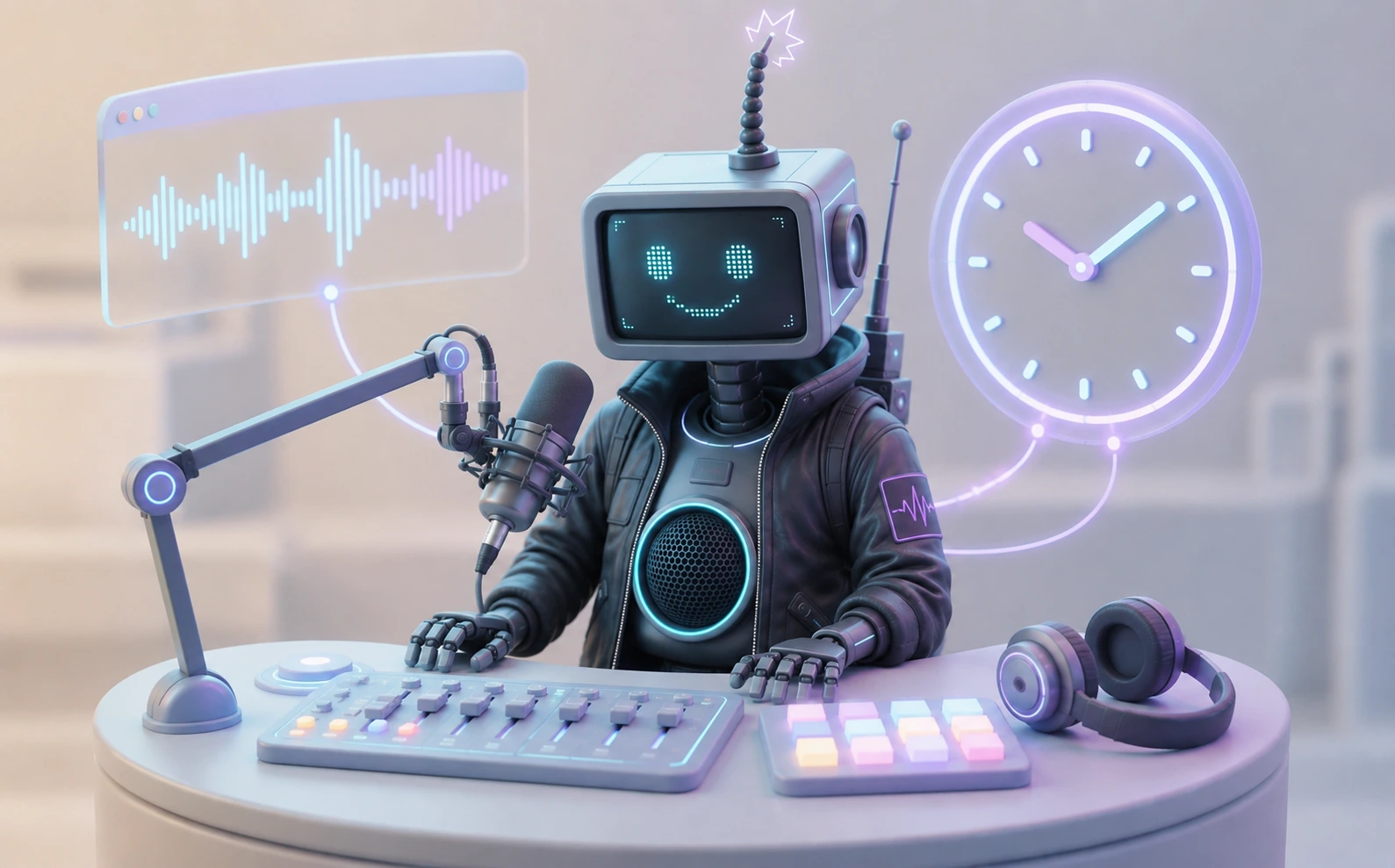 Automatic Time Announcements for Internet Radio